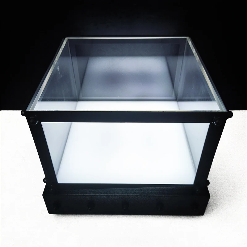 Premium Custom LED Liquor Display StandSquare L Luminous Led Ice Bucket For Night ClubCommercial Grade For Bars & Nightclubs