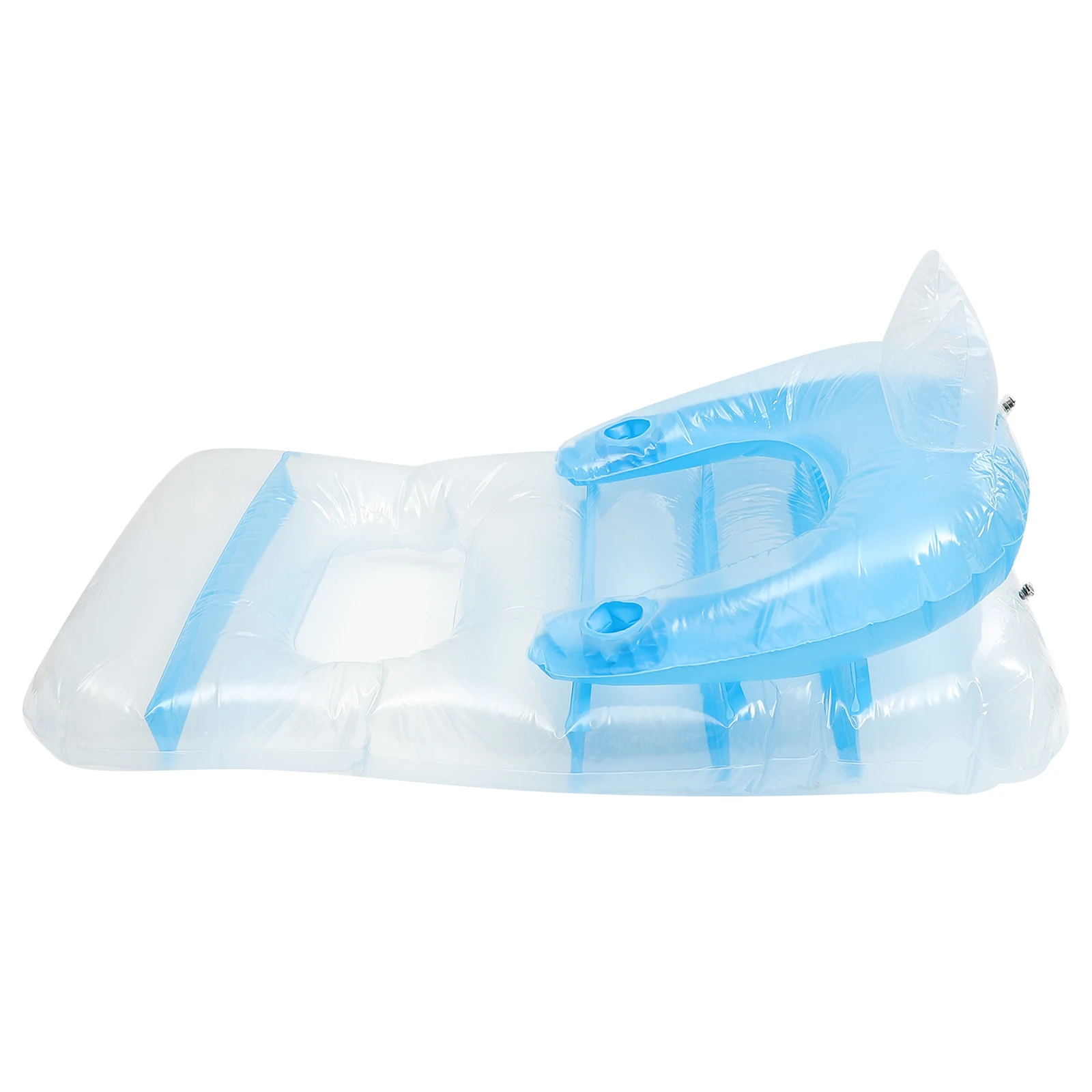 

1pc Inflatable Floating Bed Pvc Swimming Float Mat Lightweight Portable For Pool Beach Summer Outdoor
