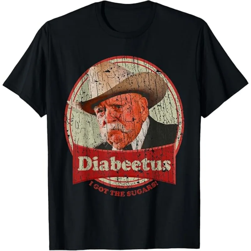 

Men's Vintage Retro Diabetes Awareness Diabeetus I Got The Sugars T-Shirt Pattern Cotton Women Casual Tee Streetwear Unisex Tops