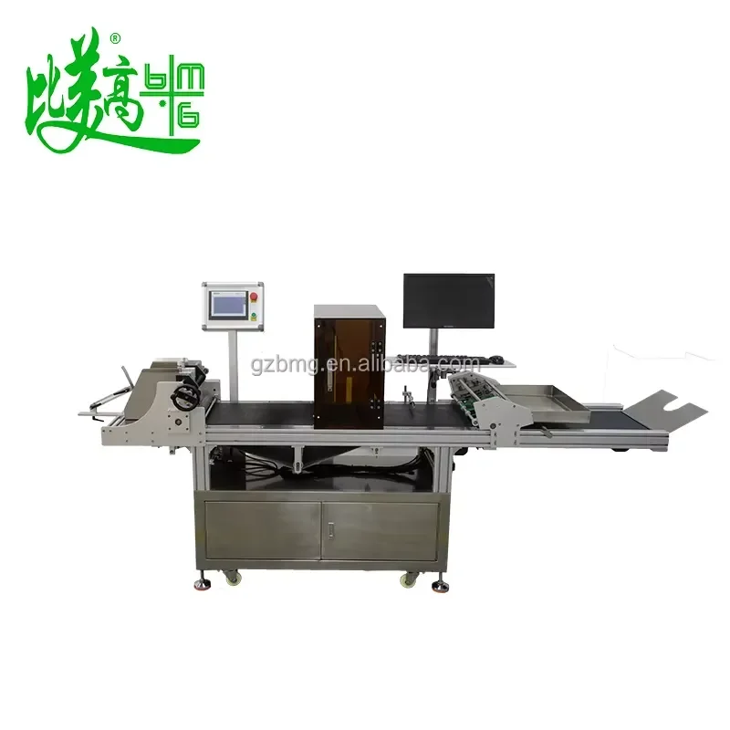 Vision Positioning Fly-Type CO2 Marker Auto Feeding for Wood Leather Carton High Speed Automatic Alignment on Packaging
