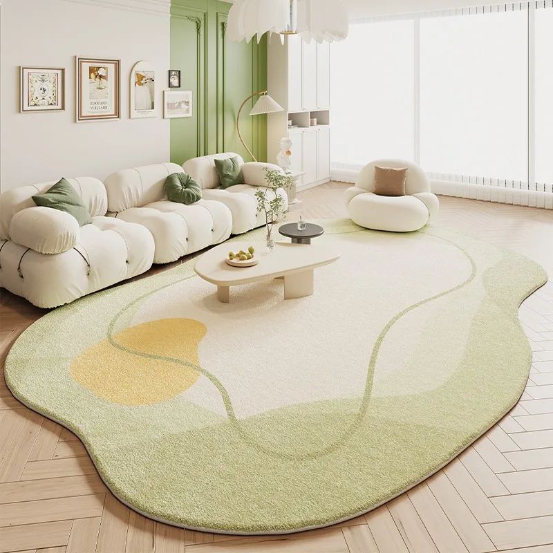 

Living Room Carpet Bedroom Irregular Shape Imitation Cashmere Carpets Sofa Bedside Floor Mat Soft Fluffy Comfortable Foot Rug