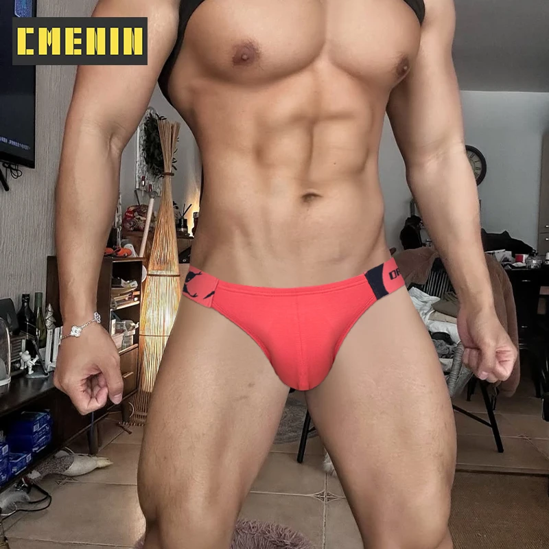

CMENIN, 1 шт., сексуальные мужские трусы, модальное дышащее мужское нижнее белье, сексуальные мужские трусы с большой промежностью, трусы-бикини Sissy Gays