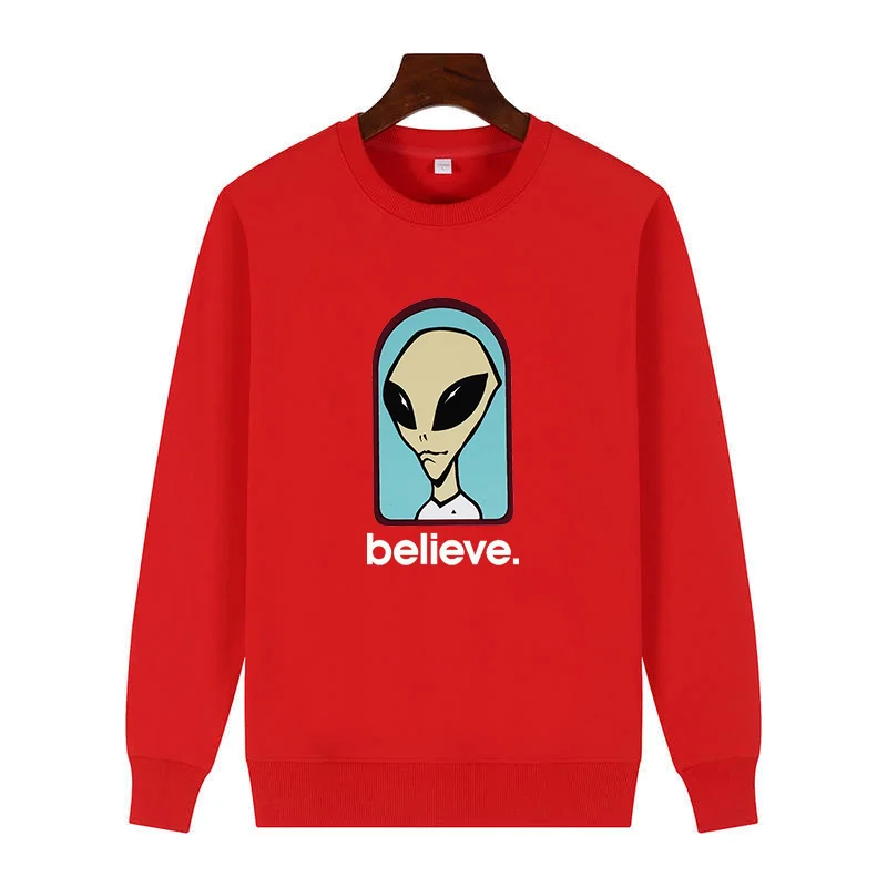 

Funny graphic cotton thick sweater hoodie sweatshirts Alien Workshop Believe Speed Way For all ages fleece hoodie Men's clothing