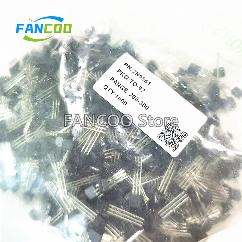 20PCS 2N5551 2N5401 C HFE 200-300 TO-92 NEW Copper foot Original Transistor 2N5401-C 2N5551-C 160V 0.6A