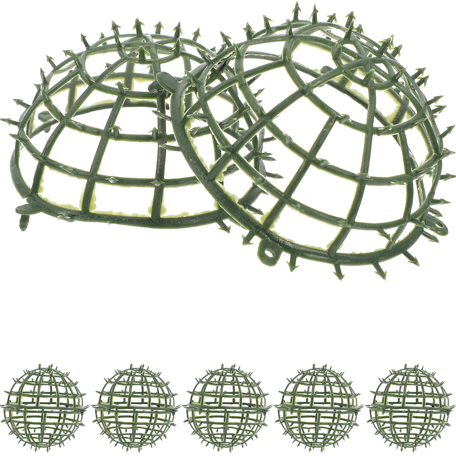 6 قطعة إطار كروي من البلاستيك الفاخر حامل تشكيلة الزهور للنباتات الاصطناعية وحفلات الزفاف ديكور ذاتي الصنع