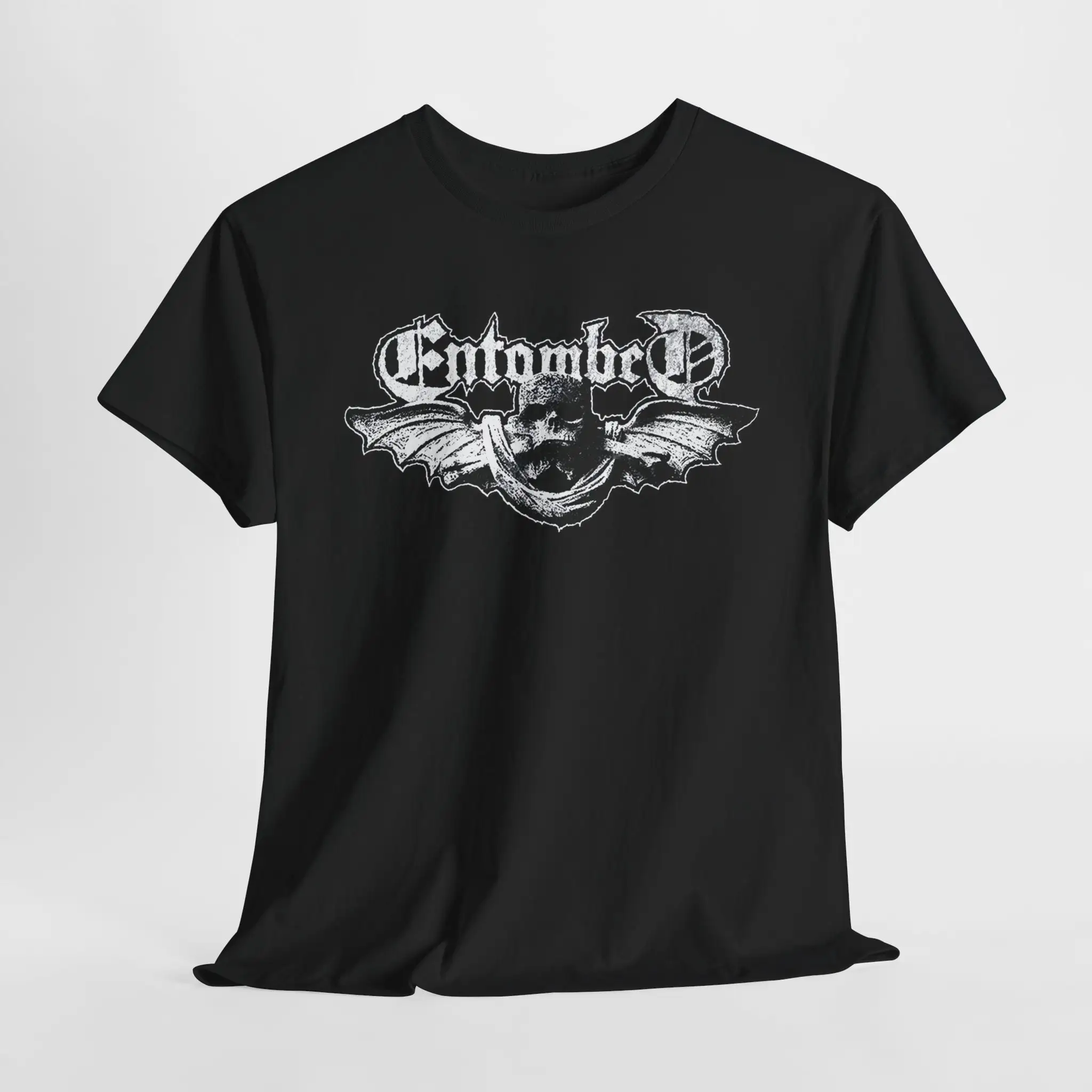 Entombed Logo V2 Band Album T shirt Metal Rock Music sizes S 5XL unisex heavy cotton tee