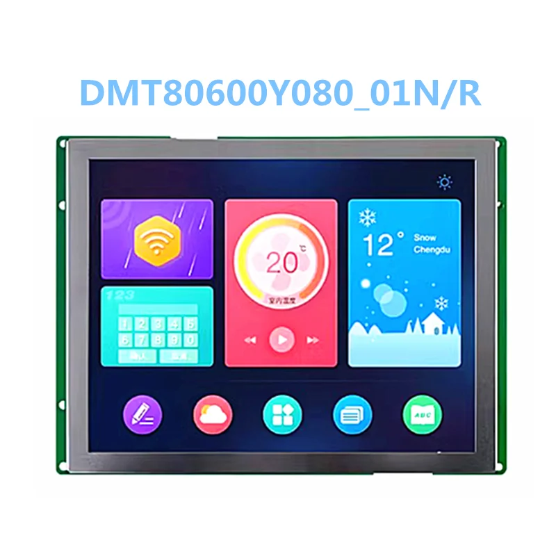 

DMT80600Y080_01N 8-дюймовый интеллектуальный сенсорный ЖК-дисплей с последовательным портом