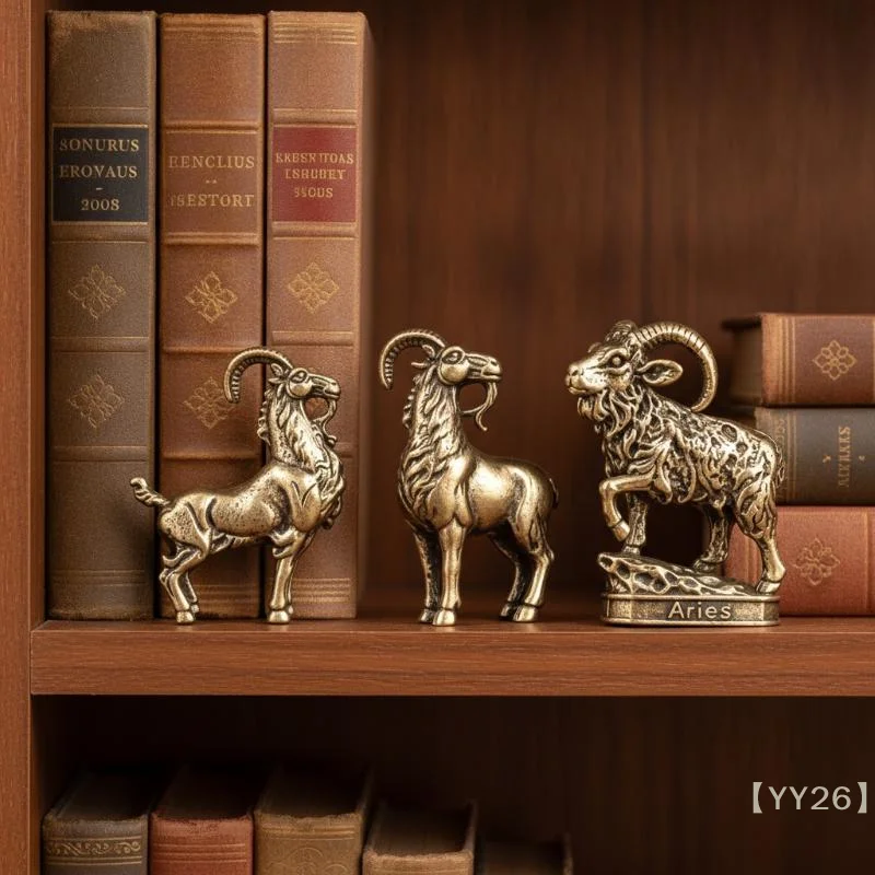 【YY26】Vintage Zinc Alloy Mini Animal Figurine – Antique Desktop Bonsai Micro Landscape Decor{Z}