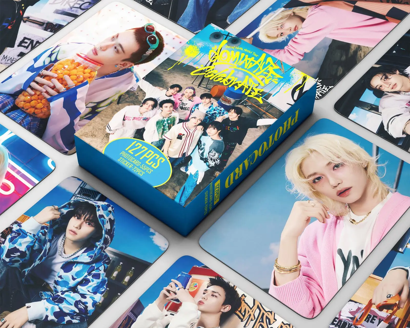 Hot 127pcs/set Idol Kpop World Tour dominATE:celebrATE Photocards Stickers Merch Lomo Cards Photo Card for Fans Collection