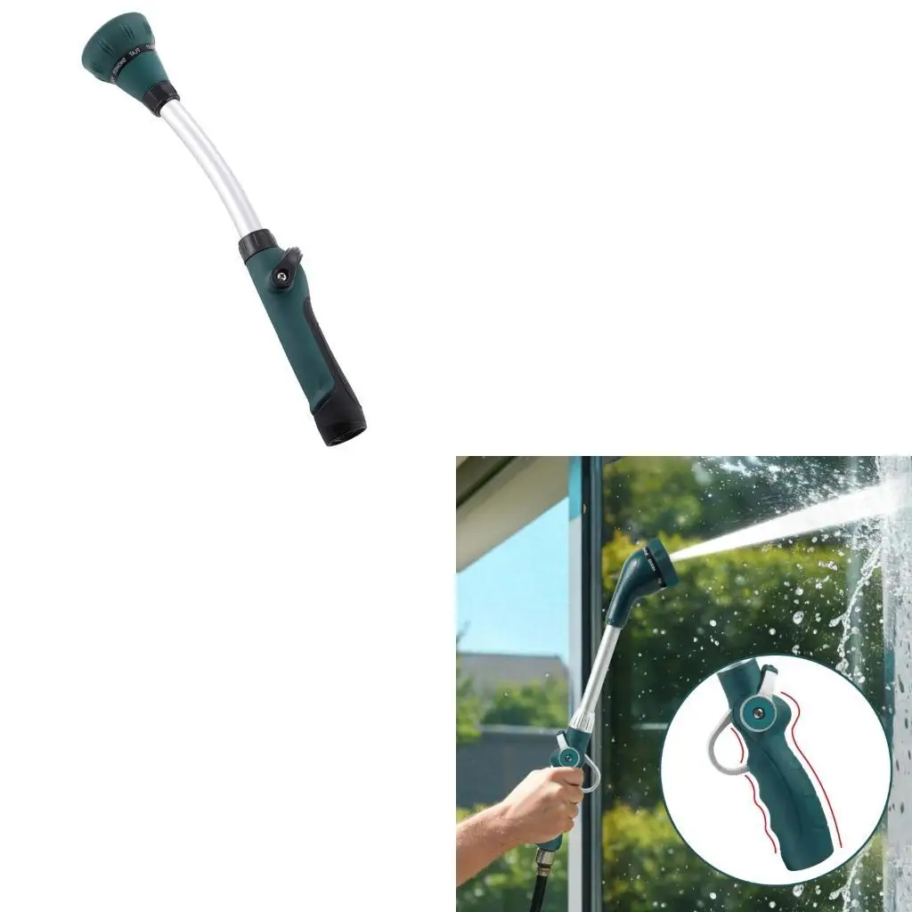 8 Function Watering Tool With Comfortable Nonslip Handle For Window Boxes Hanging Baskets And Cleaning Tasks 87HA
