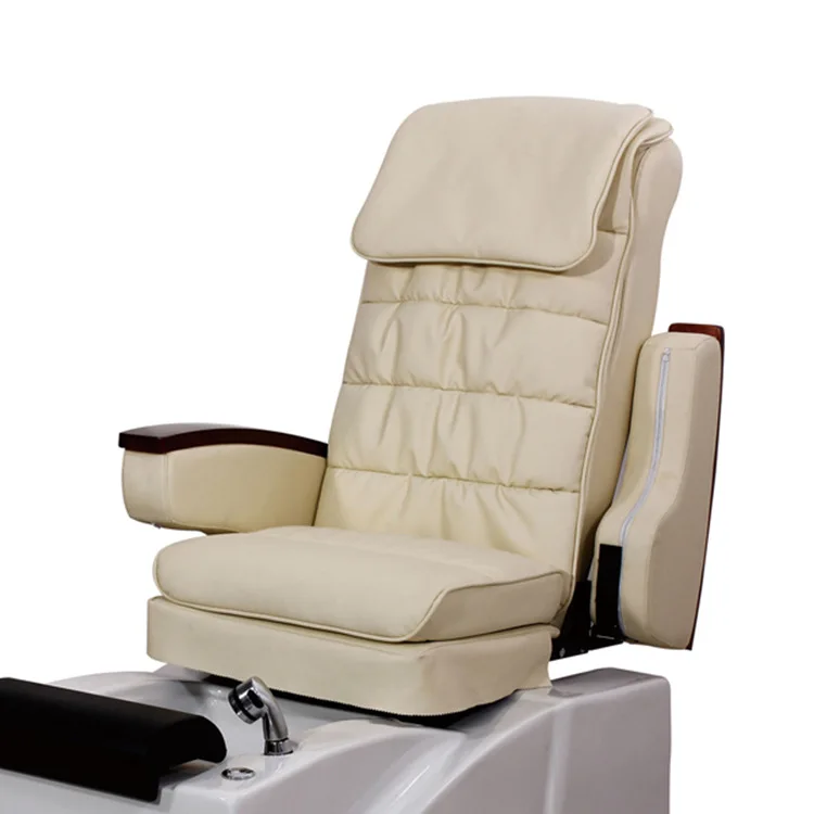 Free Sample Luxury white plumbing reclining massage pedicure chair nail salon foot spa manicure pedicure chair for sale