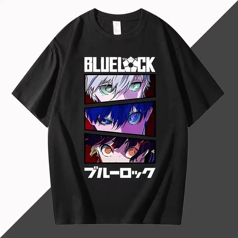 Blue Lock Cosplay Short-Sleeved T-Shirt – Anime Jersey Inspired by Yoichi Isagi – Unisex Loose-Fit Painter Shirt for Summer