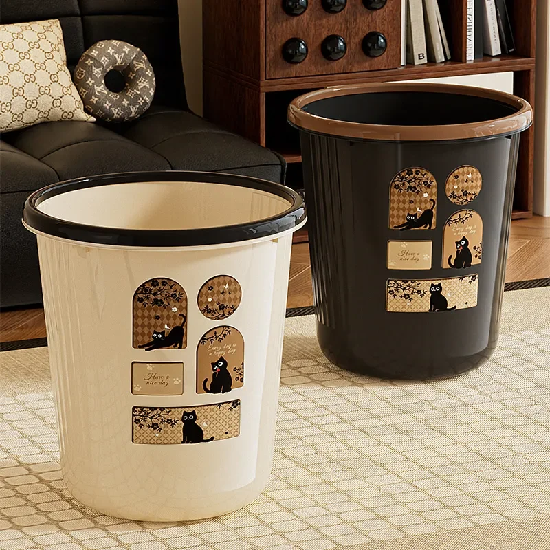 for Medieval Style Trash Can Large Capacity High Value Waste Basket Storage Bucket for Kitchen Living Room Bathroom Bedroom