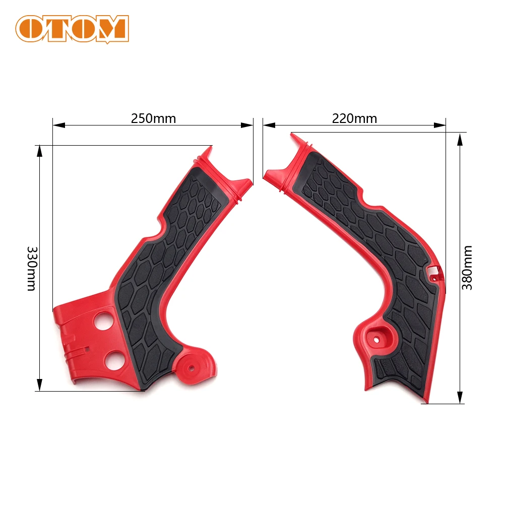 OTOM Motorcycle Frame Guard Protection Cover For HONDA CRF250R 18-19 CRF250RX/300RX 2019 CRF450R Motocross X-Grip Frame Guards