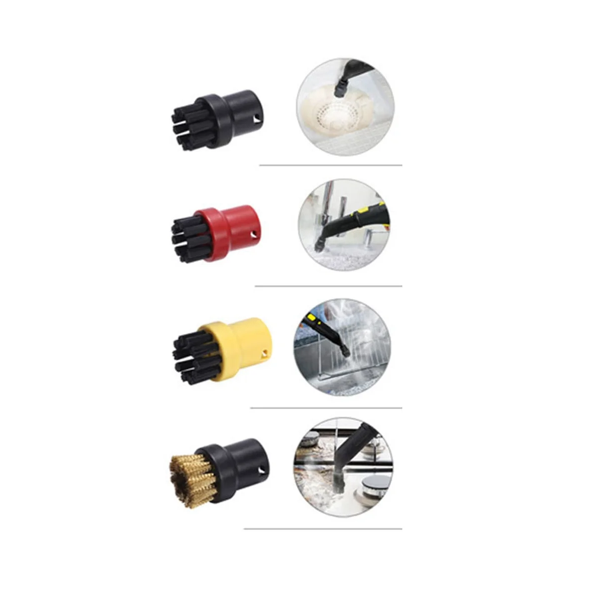 Escovas de limpeza para Karcher, Vapor Cleaner Anexos, Cabeça do bocal aspersor de substituição, SC1, SC2, SC3, SC4, SC5, SC7, CTK10