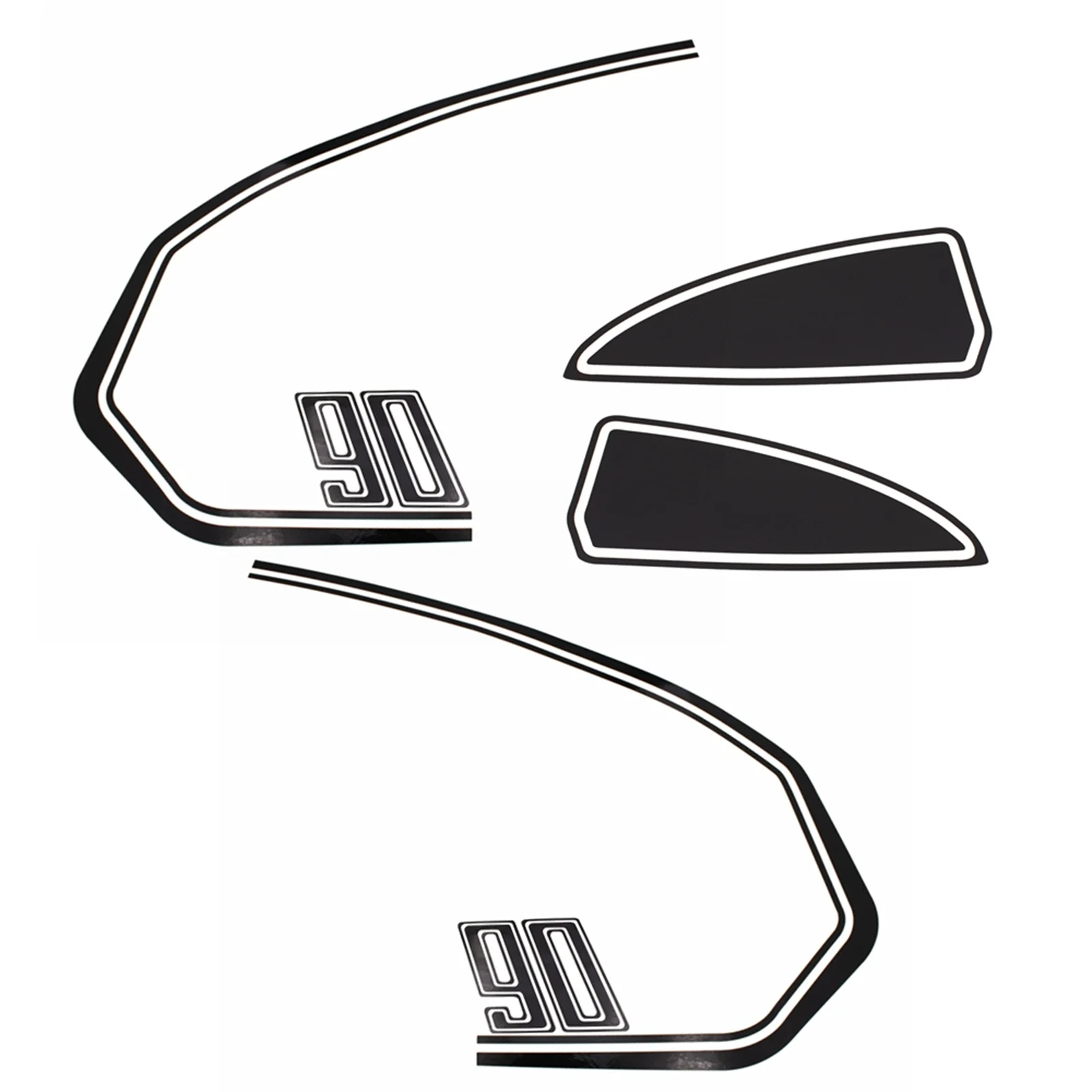 Motorbike Fuel Tank Sticker Rear Pillion Seat Cowl Hump Box Decal For BMW RnineT Pure Racer Scrambler Urban G/S