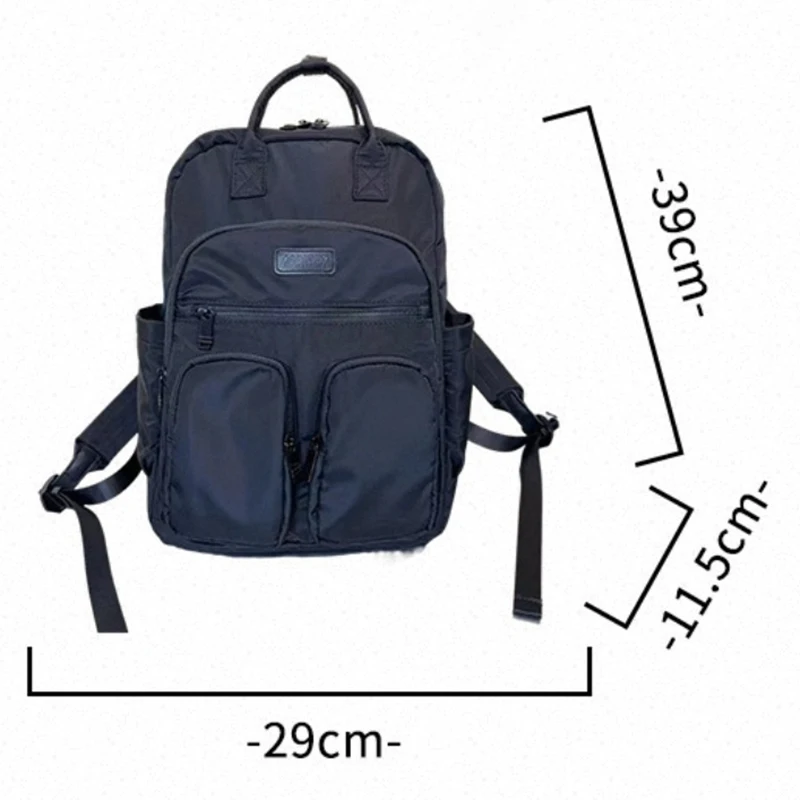 New leisure backpack nylon backpack with multiple pockets simple and practical computer bag portable business commuting bag