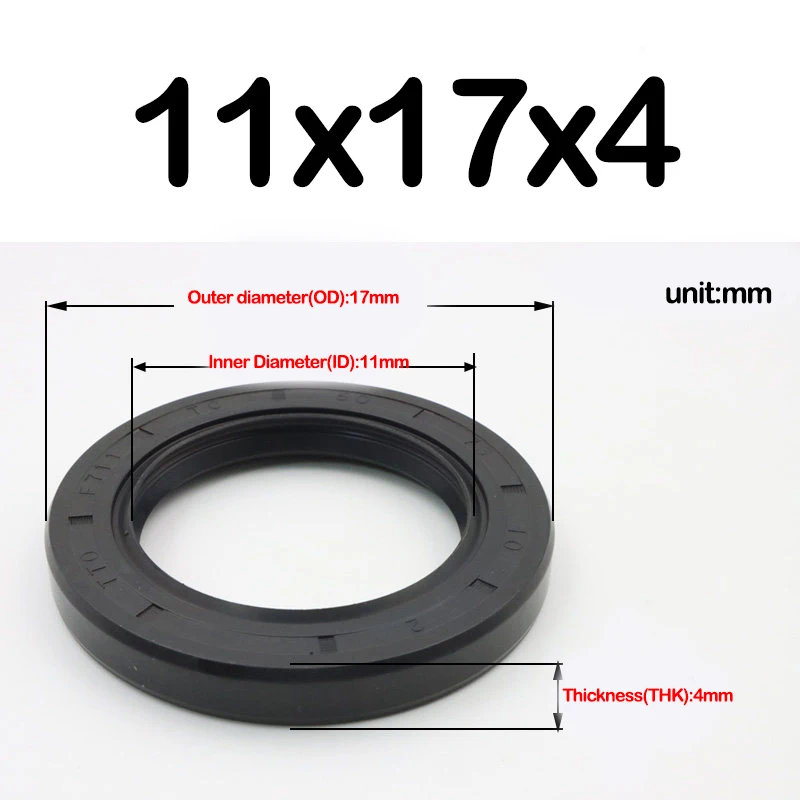 ID 11/12/13/14mm,Skeleton Oil Seal,NBR Framework Oil Seal,OD 21-32mm,Thickness 3-10mm,TC Nitrile Butadiene Rubber Sealing Rin