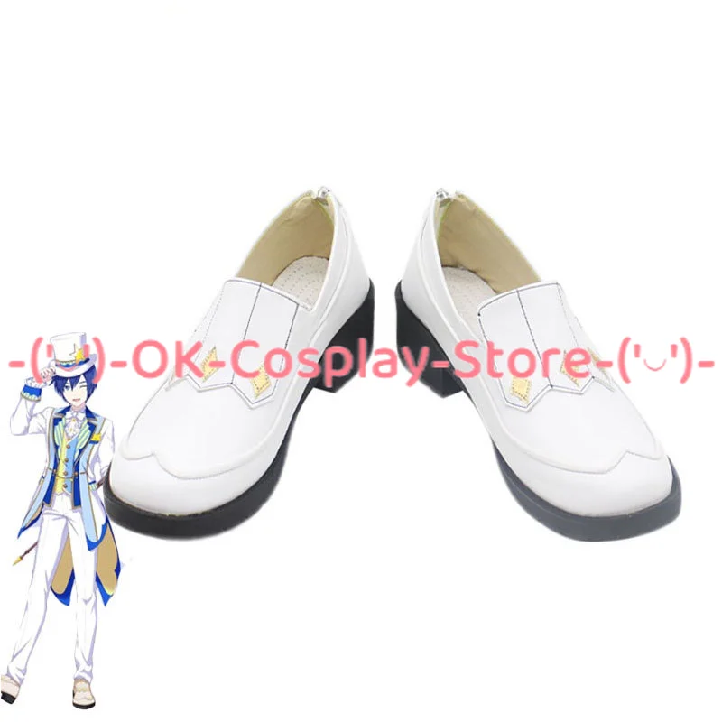 PU couro Anime Cosplay sapatos, Botas de Carnaval de Halloween, Jogo Projeto Sekai, Custom Made Props