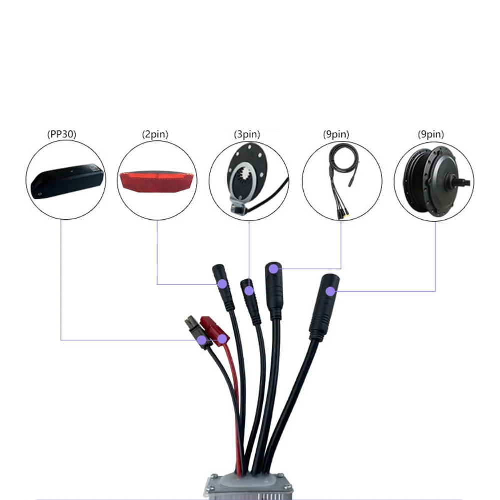 

Controllers JN Controller 500W Brushless Controller DIY Refit 120x53x33mm 1pc 22A 36V/48V For E-bike Square Wave