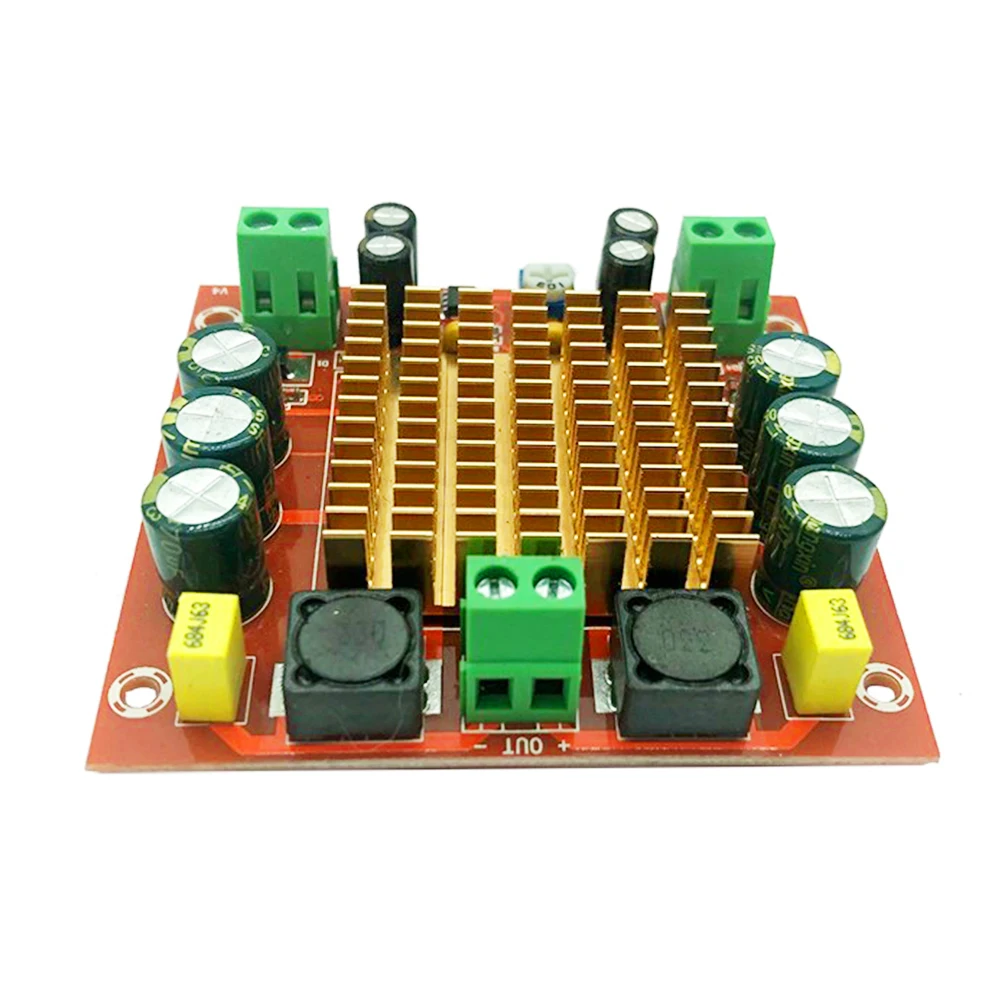 Płytka wzmacniacza audio XH-M544, mono, TPA3116DA, cyfrowy wzmacniacz mocy, moduł, DC 12-26V, radiator, do kina domowego