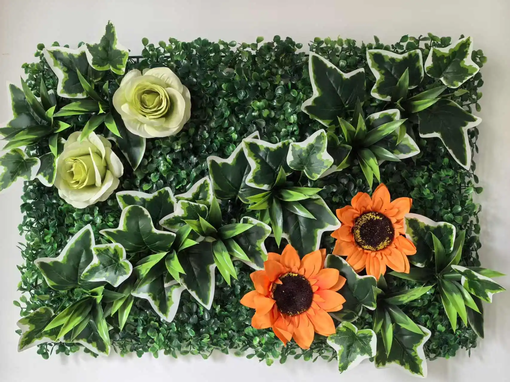 

40X60CM Artificial Simulation Green Subtropical Plant Grass Wall Panel Suitable For Hotel Garden Background Wall Decoration