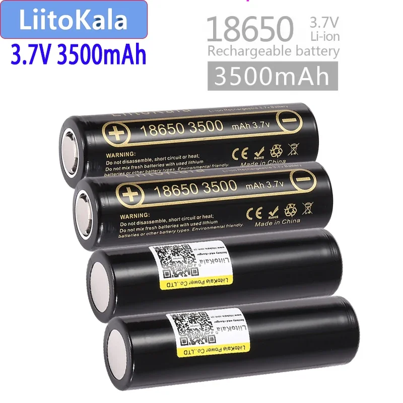 100% original genuine LiitoKala Lii-35A 18650 3500mAh 3.7V lithium-ion rechargeable battery 10A lithium battery high power flash