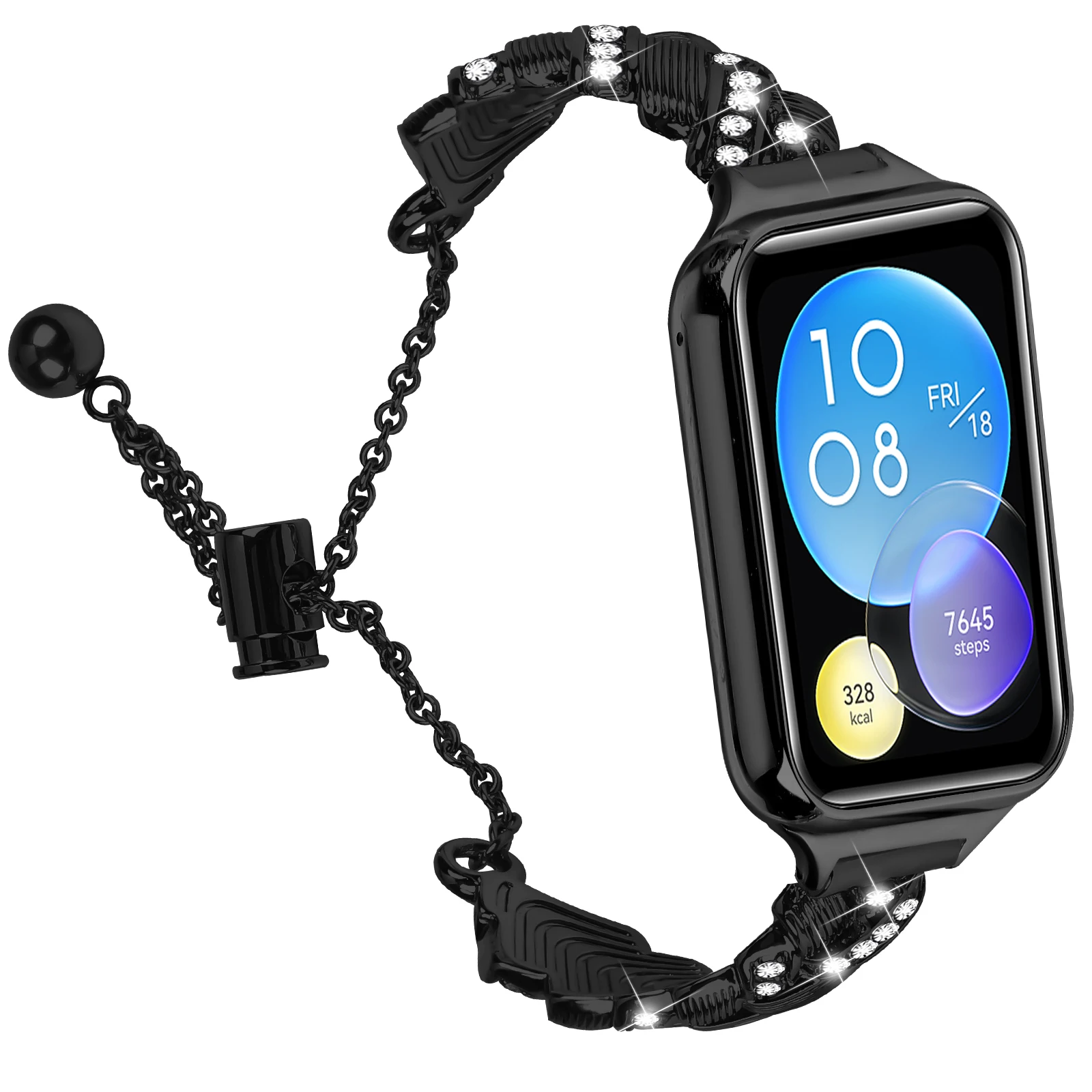 حزام الماس ل Xiaomi Mi Band 9 pro 8 Pro استبدال المعادن ساعة ذكية معصمه حزام (استيك) ساعة ل Redmi 4 /5 سوار ساعة