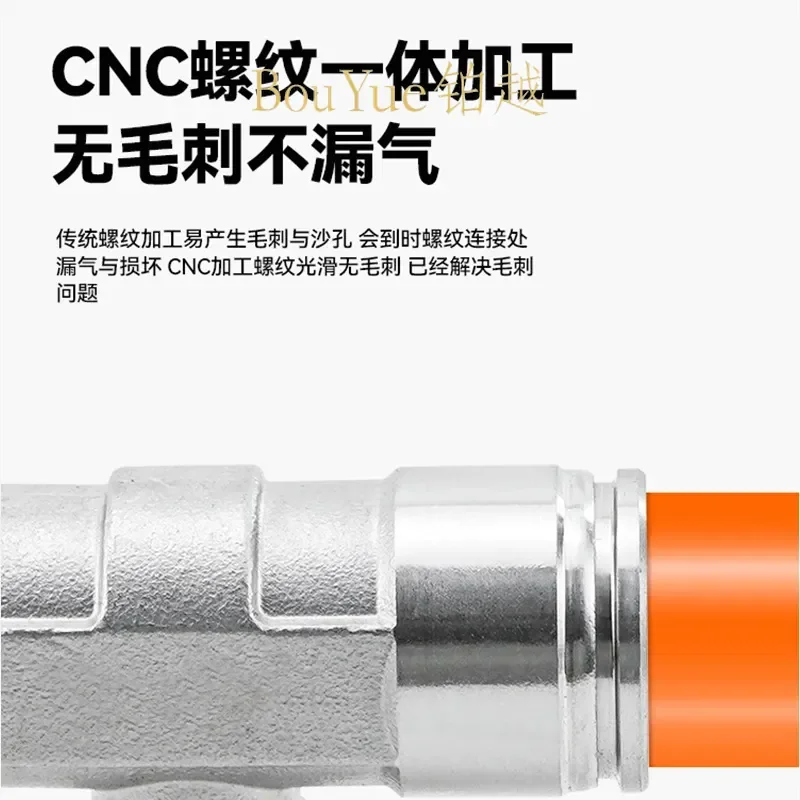 for SL6-01/8 02/10 03 Pneumatic Pipe Joint Speed Control Valve Cylinder Throttle 304 Stainless Steel Air Fitting