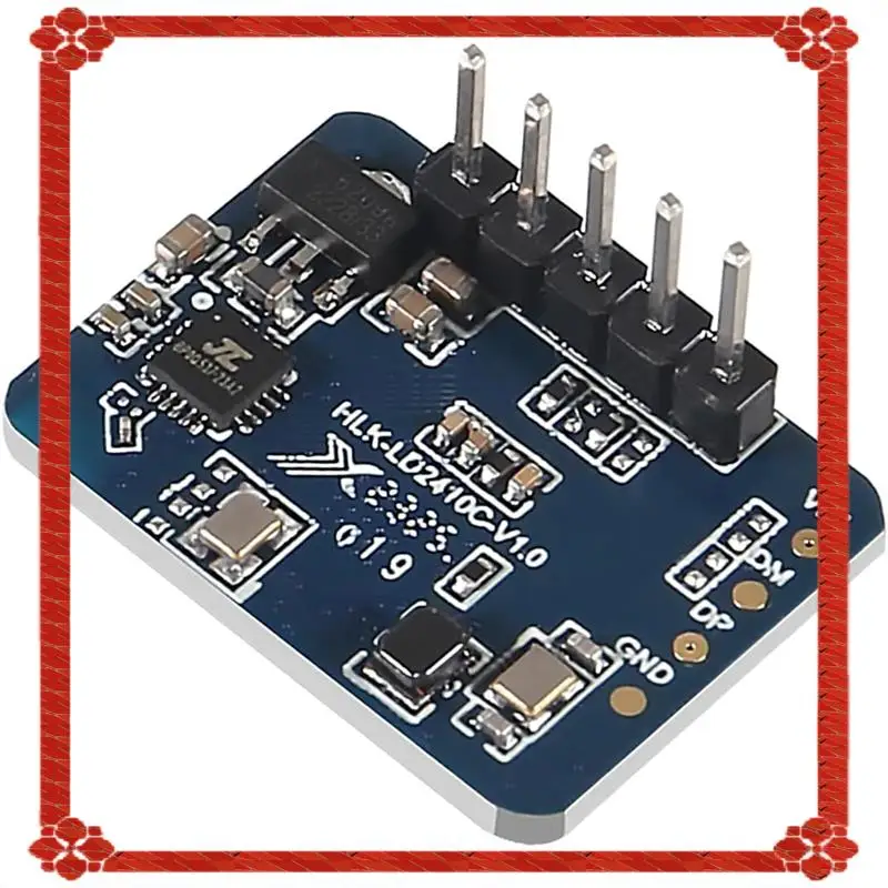 

24-часовая доставка, 4 шт., LD2410C, сенсорный модуль, FMCW, волновой радар, индукционный модуль, датчики обнаружения сердцебиения, высокая точность