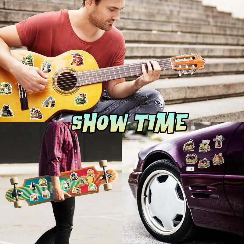 ملصقات لطيفة على شكل رسوم كرتونية 50X على شكل حيوانات للأطفال واللوازم المدرسية وسجل القصاصات الفنية وزجاجة المياه وأشياء مضحكة للديكور