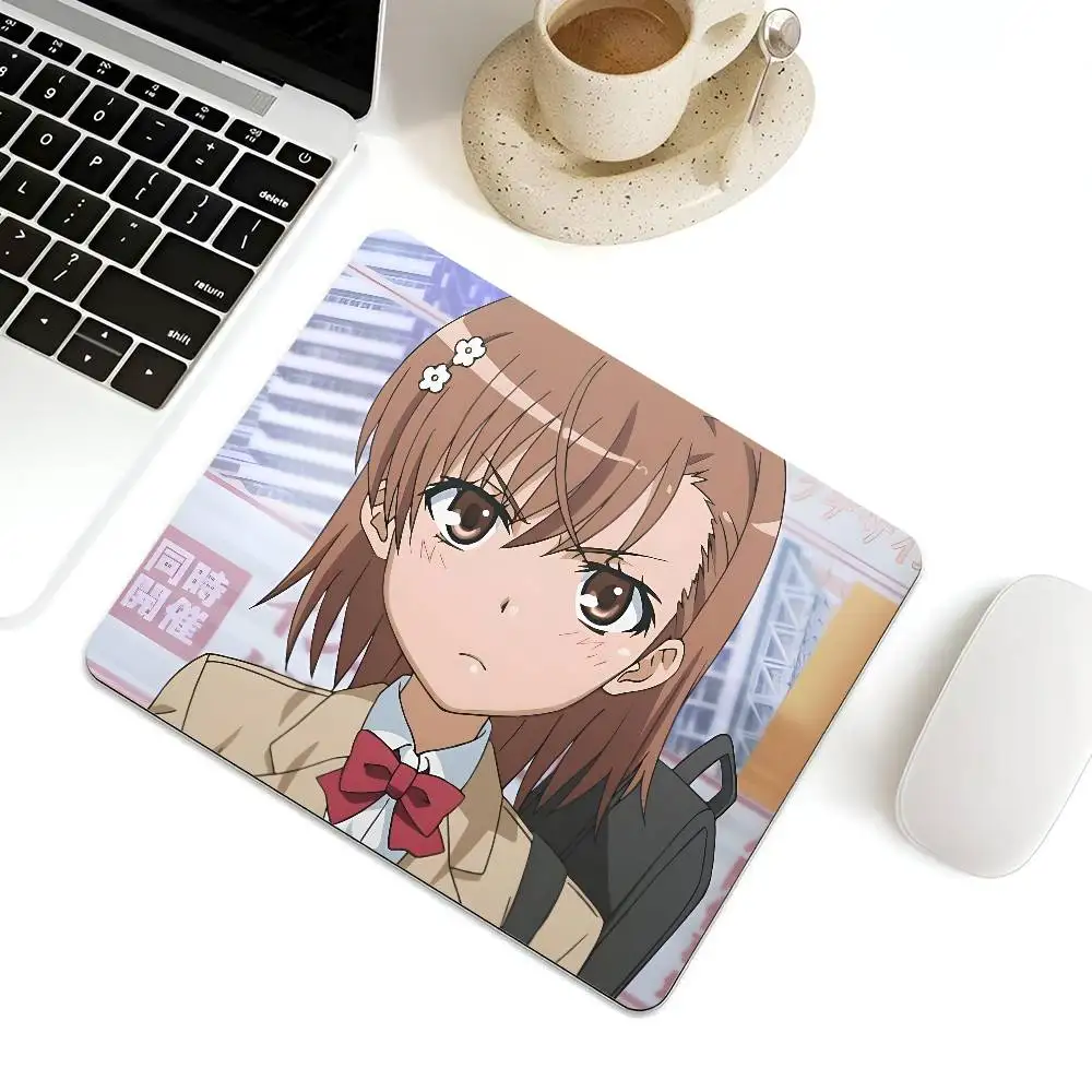 A Certain Scientific Railgun Mousepad Small LockEdge Mouse Pad For Gamers Computer Desk Pad Rectangular Anti-slip Rubber