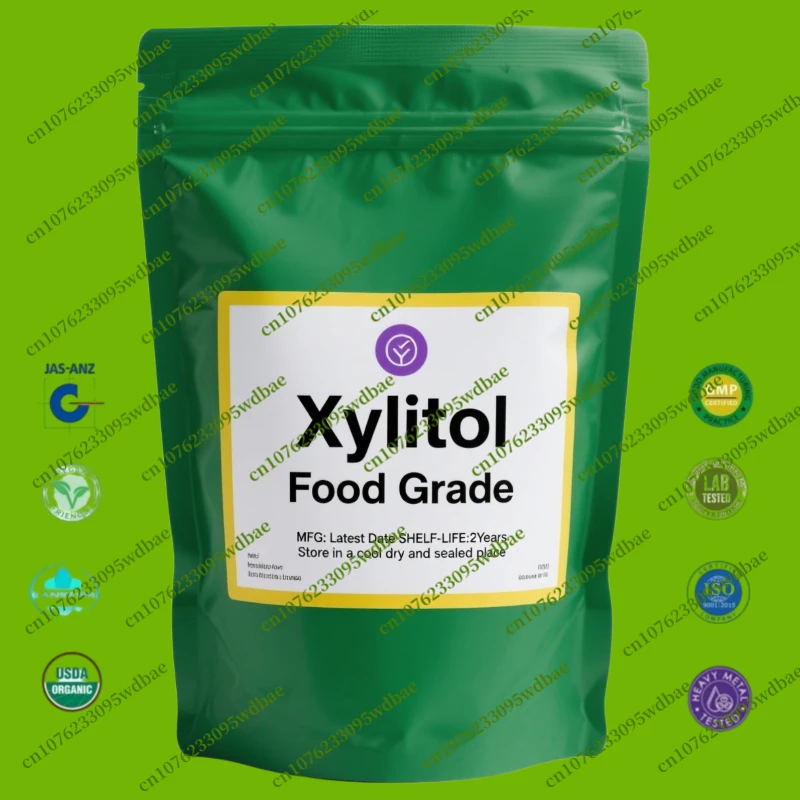 Maßgeschneiderte Beutelverpackung aus 100 % Xylitol-Pulver und Aluminiumfolie für schnelle globale Verteiler