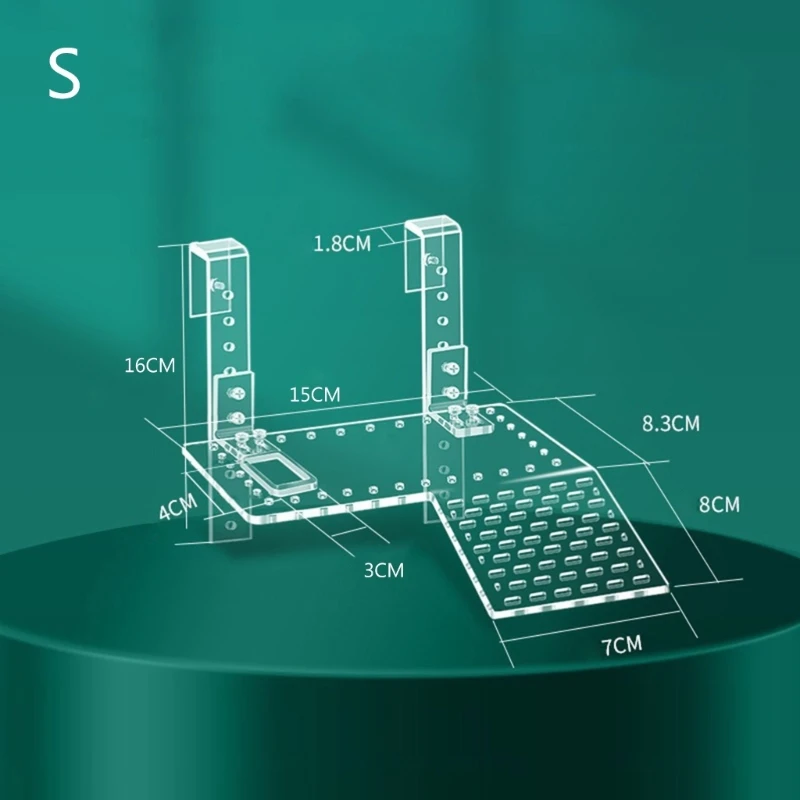 Transparent Reptiles Acrylic Slope Basking Platform Resting Platform Ramp for Turtle Tanks Reptiles