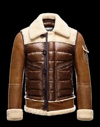 Chaqueta de plumón de invierno para hombre, chaqueta de plumón de alta calidad, chaqueta de marca de lujo, chaqueta de plumón, abrigo cálido y grueso para hombre