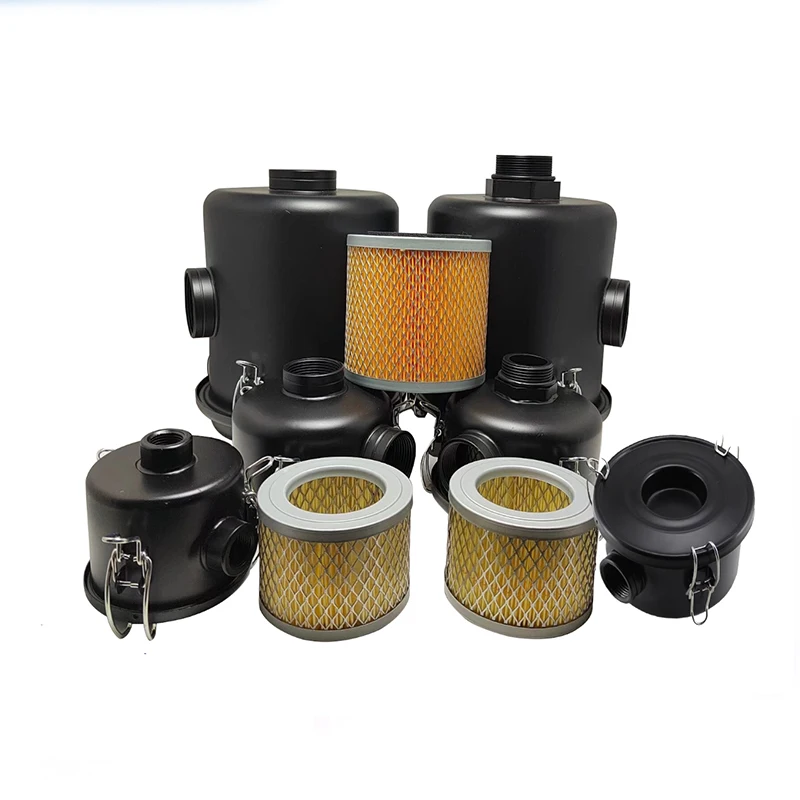 Filter Male Female 1/2 3/8 3/4 Thread Air Pressure Blower Vacuum Pump Intake Dust F002 F003 F004 F006 Filter Element