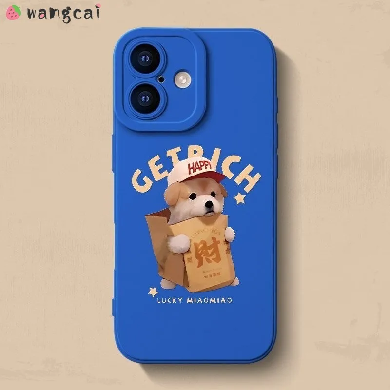Cartoon Get Rich Puppy Dog Phone Case For Samsung Galaxy A57 A37 A27 A50S A41 A40 A36 A35 A34 A33 A32 A31 A30S 5G 4G Back Cover