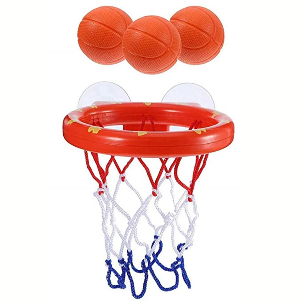 ของเล่นบาสเก็ตบอลพลาสติกสำหรับฝึกซ้อมในร่ม พร้อมแป้นบาสติดผนังแบบสุญญากาศ สำหรับเด็กชายและเด็กหญิง