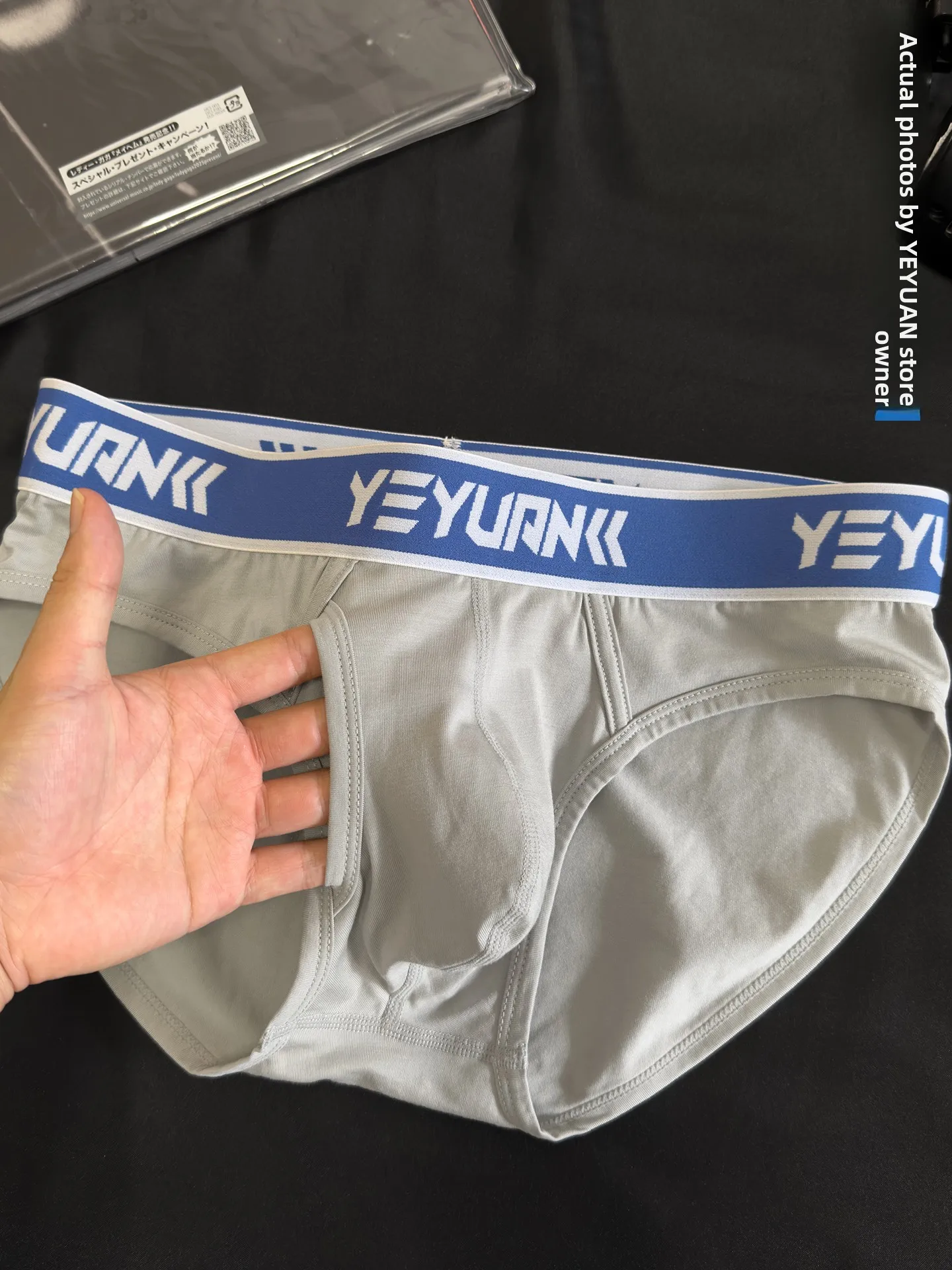 Comfortable Breathable Modal Cotton  Underwear for Men Youth Low Waist U Design Sporty Pure Color 3-Pack Briefs