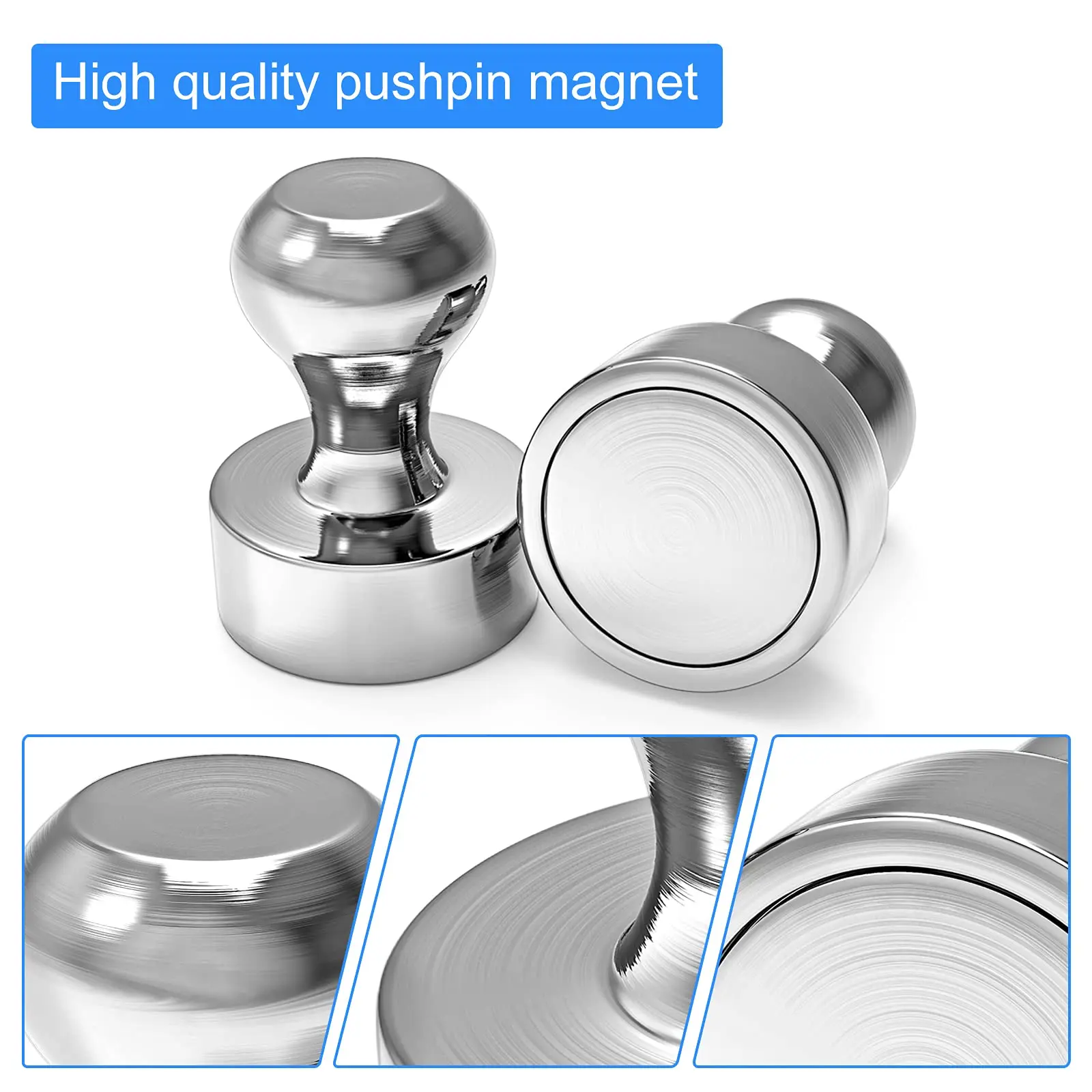 3/5/10/12Pcs Super Sterke Neodymium Magnetische Pushpins Sucker Punaise Duurzaam Staal Magneet Push Pin voor Koelkast Whiteboard