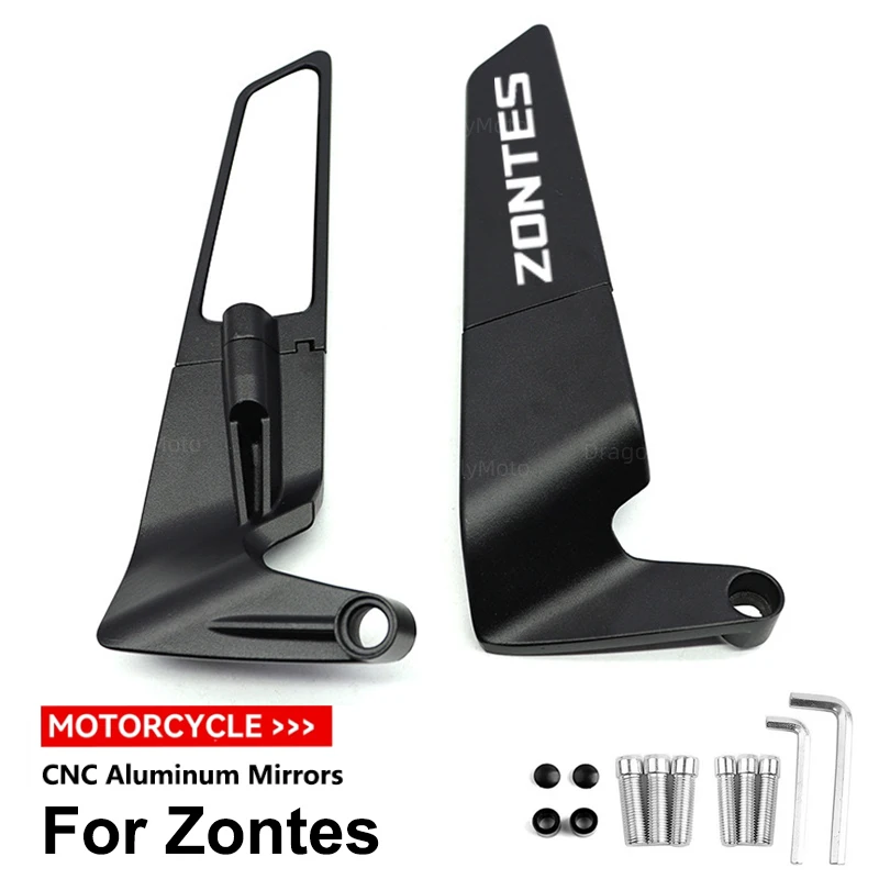 

For Zontes G1 125 ZT125 G1 ZT125U ZT 125 U ZT 310R 310X ZT310R 310M Motorcycle CNC rearview mirror fixed wing