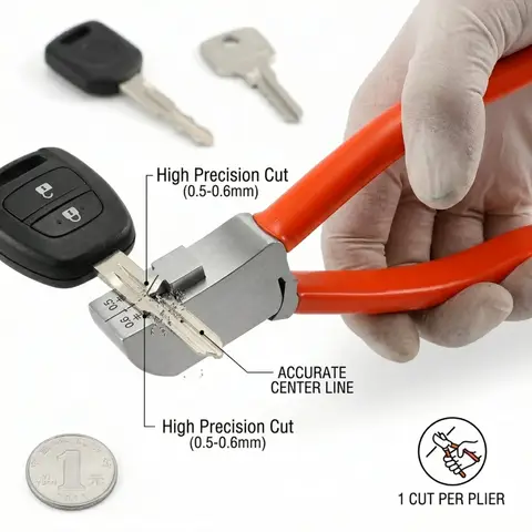 Key Cutter Hard Alloy Steel Key Cutter Machine Practical Keys Cutter Tool Multi-functional Keys Cutting Pliers for Vehicles Cars
