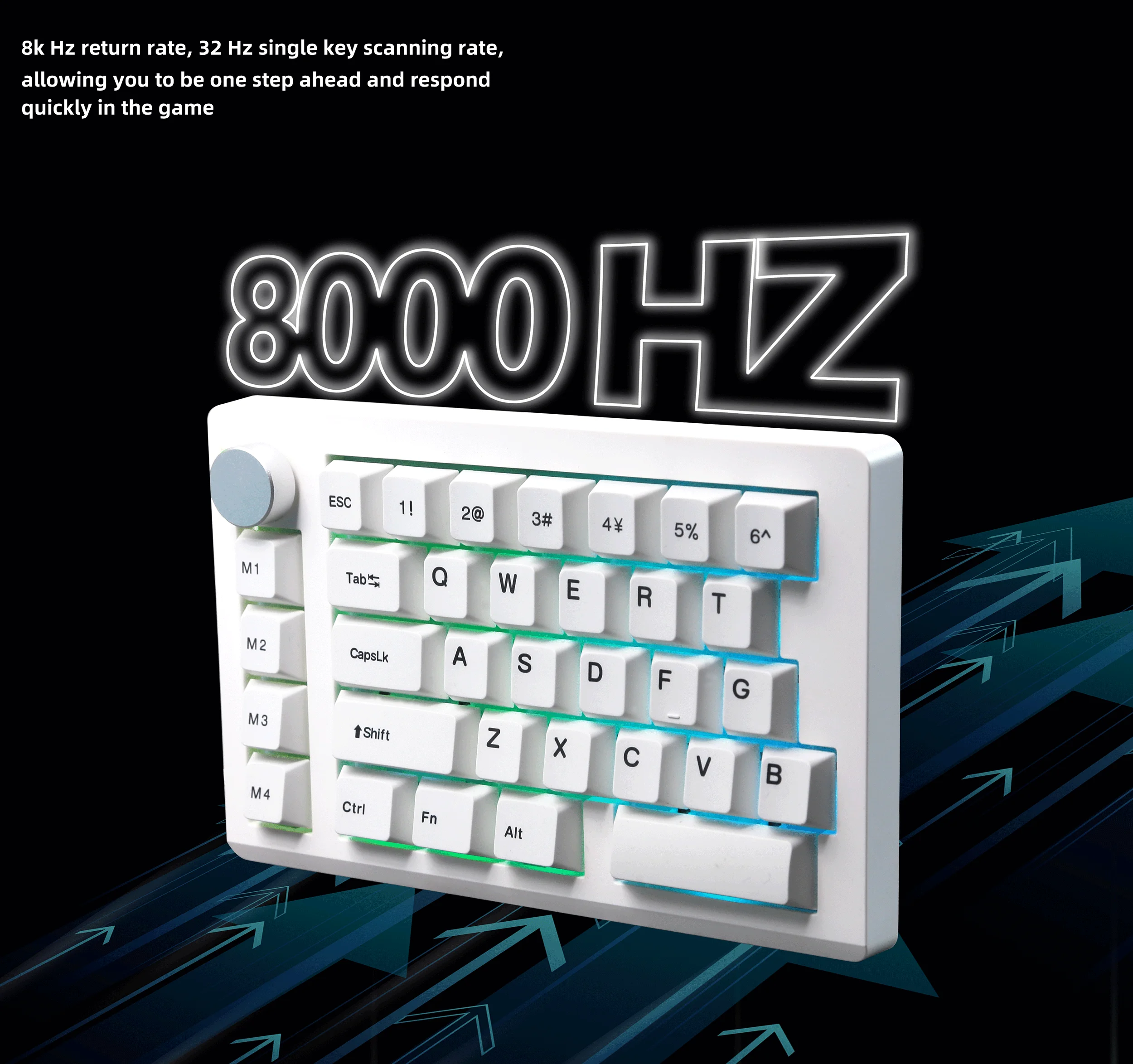 HE33 Magnetic Switch Gamer Keyboard Wired 33keys Mechanical