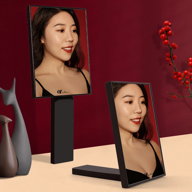 Foldable Makeup Mirror Portable Handheld Mini Mirror For Personal Grooming Dormitory Tabletop Office Use,Portable Folding Mirror