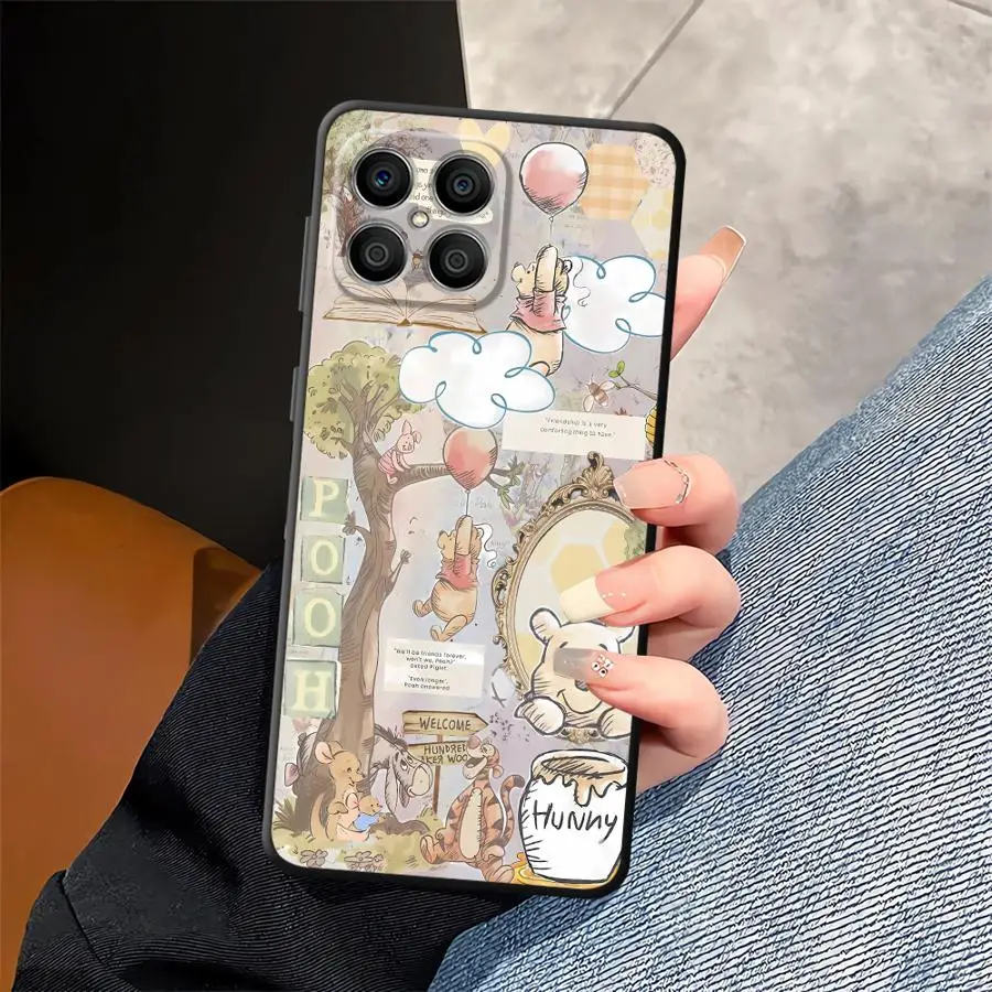 Чехол Disney Winnie The Pooh для Honor X7 70 X9c X8 90 Lite 8X X9 X7a X9a, мягкий чехол для телефона на заднюю панель