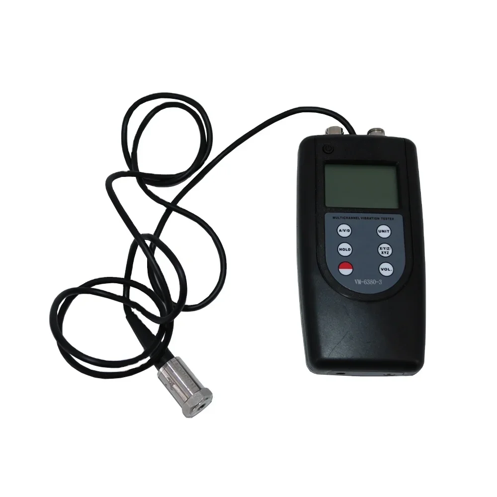 2026 Digital VM-6380-3 Three Channel Vibration Meter with Bearing Condition Monitoring Function