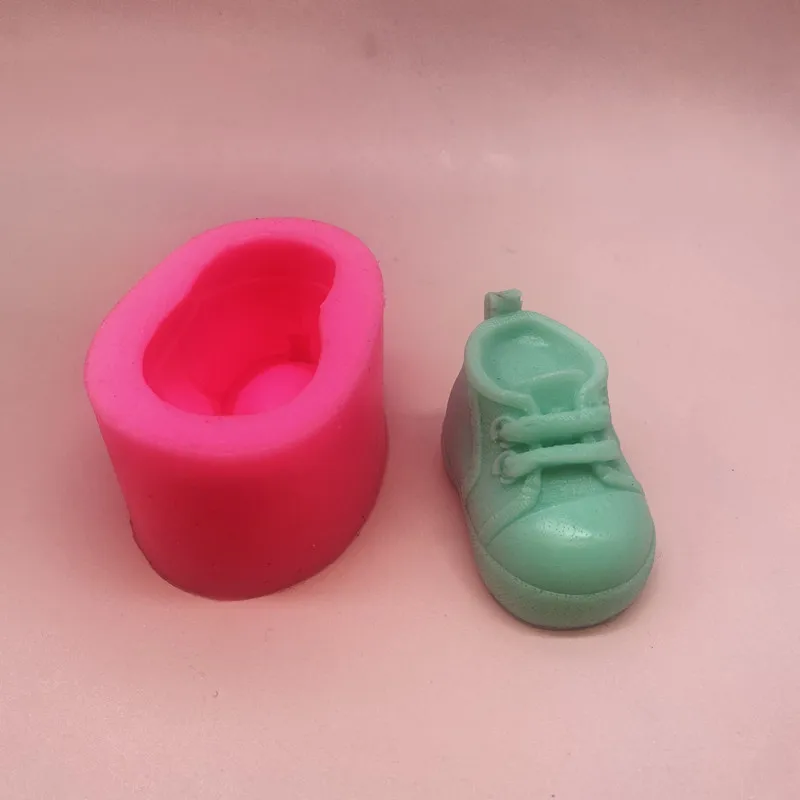 3D Stereo Shoe Shape Resin Molds Silicone Crafts Silicone Mold for Candle Making Supplies Soap Making dh2837