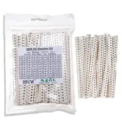 2000PCS/lot 0805 SMD Resistor Kit Assorted Kit 10ohm-1M ohm 5% 80valuesX 25PCS=2000PCS Sample Kit hjxrhgal
