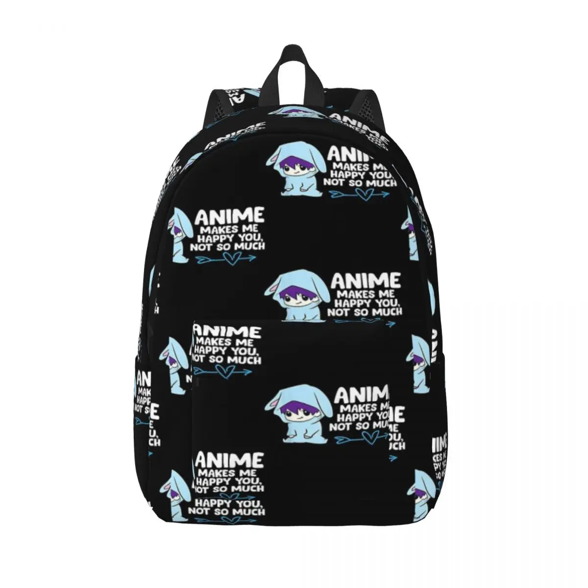 

Anime Makes Me Happy You Not So Much Funny Anime Simple and Stylish Backpack Canvas Backpack Travel backpack