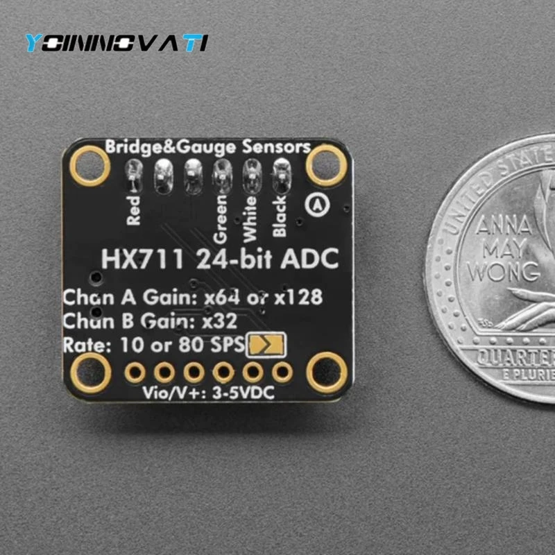 1PCS HX711 24-bit Analog to Digital Conversion Module, Signal Acquisition Board for Load Cell & Strain Gauge Sensor